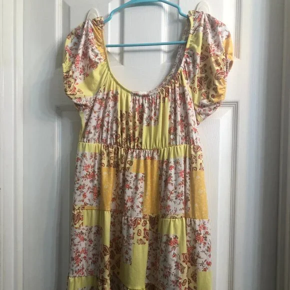 Patchwork Print Sundress - Picture 1 of 3